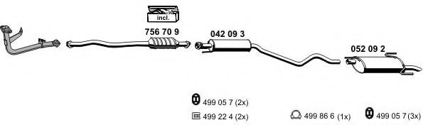 ERNST 050294 Exhaust System